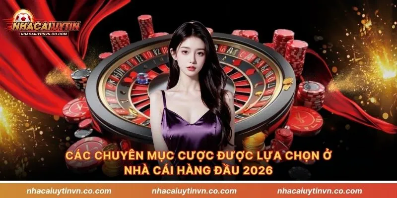 Các chuyên mục cược được lựa chọn ở nhà cái hàng đầu 2026